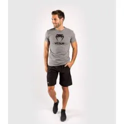 Venum Classic T-shirt, Heather Grey -butik med fitnessudstyr VENUM 03526 033R Venum Classic T shirt Heather Grey 06 maj22