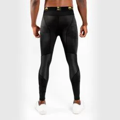 Venum G-Fit Compression Tights, Black/Gold -butik med fitnessudstyr VENUM 03727 126R Venum G Fit Compression Tights Black Gold 03 0522