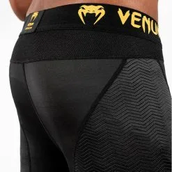 Venum G-Fit Compression Tights, Black/Gold -butik med fitnessudstyr VENUM 03727 126R Venum G Fit Compression Tights Black Gold 09 0522