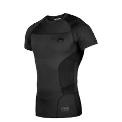 Venum G-Fit Rashguard, Short Sleeves, Black