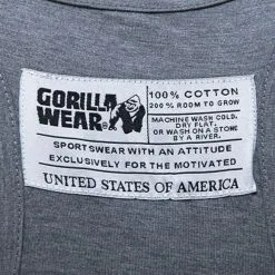 Gorilla Wear Classic Tank Top, Army Green -butik med fitnessudstyr classic tank top grey melange gorilla wear 3 4