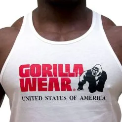 Gorilla Wear Classic Tank Top, Army Green -butik med fitnessudstyr classic tank top white gorilla wear 3 4
