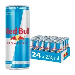 24 X Red Bull Energidrik Sukkerfri, 250 Ml
