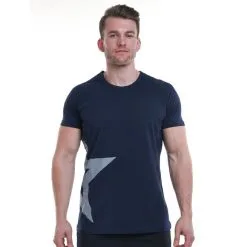 Star Nutrition Gear Star Nutrition Raglan T-shirt, Navy Blue -butik med fitnessudstyr sna1005 blu r star nutrition raglan tee navy 3