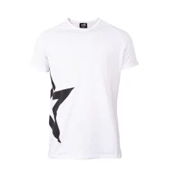 Star Nutrition Gear Star Nutrition Raglan T-shirt Star, White -butik med fitnessudstyr sna1006 wht r star nutrition raglan t shirt star white 1